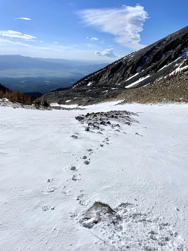 Rock hopping before I commit to my crampons.